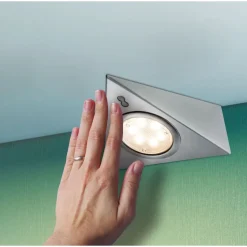 LED-kalustevalaisin Paulmann, 3kpl, 2.8W, 14x11cm, 170lm, harjattu rauta