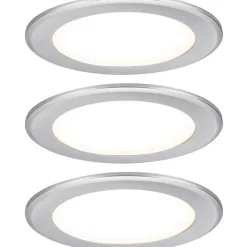 LED-kalustevalaisin Paulmann Ø65mm 3000K upotettava 2.5W 180lm kromi, 3kpl/pkt
