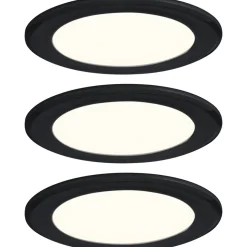 LED-kalustevalaisin Paulmann Ø65mm 3000K upotettava 2.5W 180lm kromi, 3kpl/pkt