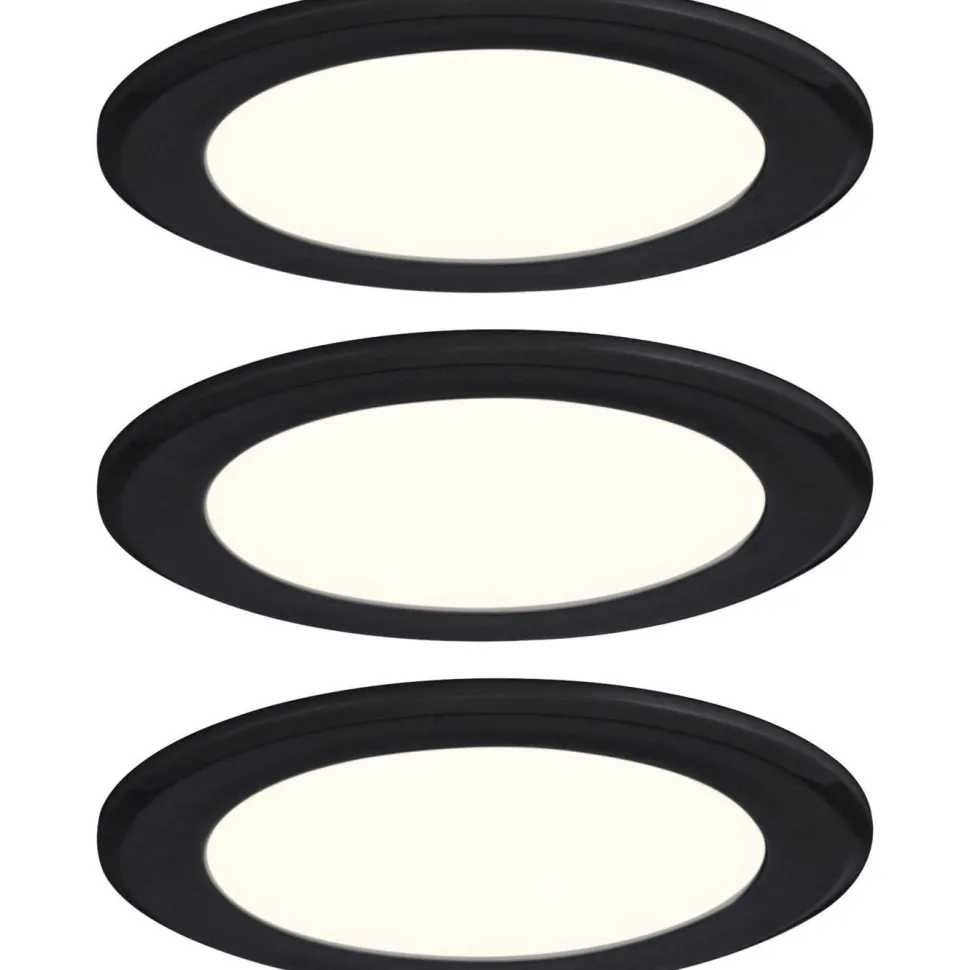 LED-kalustevalaisin Paulmann Ø65mm 3000K upotettava 2.5W 180lm kromi, 3kpl/pkt