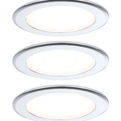 LED-kalustevalaisin Paulmann Ø65mm 3000K upotettava 2.5W 180lm kromi, 3kpl/pkt