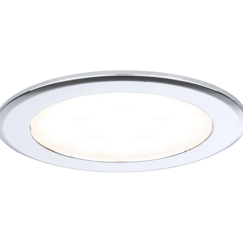 LED-kalustevalaisin Paulmann Ø65mm 3000K upotettava 2.5W 180lm kromi, 3kpl/pkt