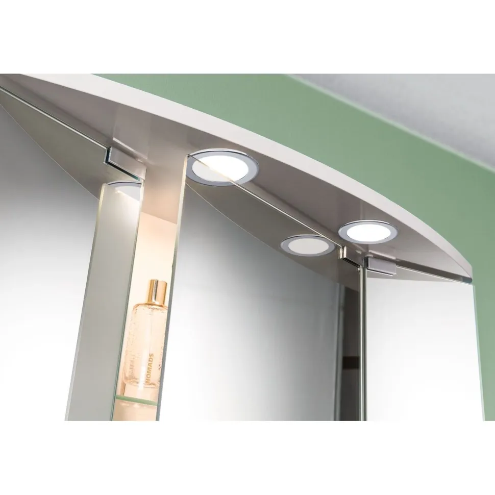 LED-kalustevalaisin Paulmann Ø65mm 3000K upotettava 2.5W 180lm kromi, 3kpl/pkt