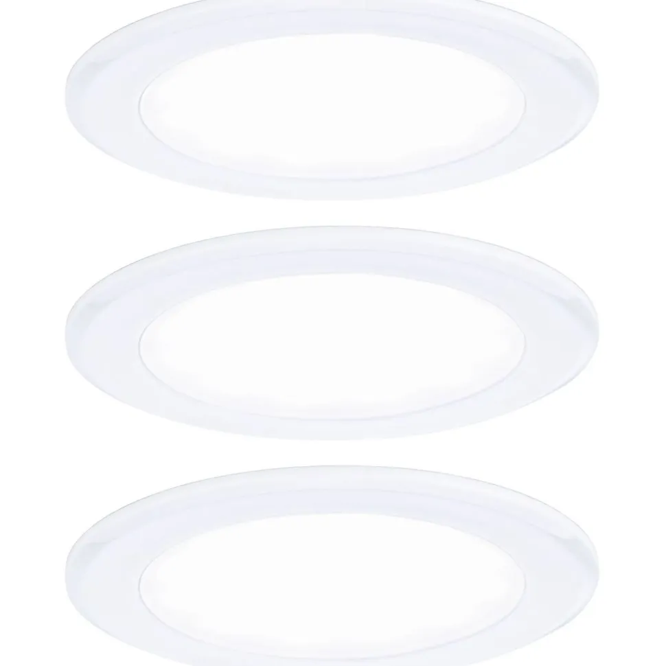 LED-kalustevalaisin Paulmann Ø65mm 3000K upotettava 2.5W 180lm kromi, 3kpl/pkt