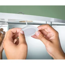 LED-kalustevalaisin Paulmann Ø65mm 3000K upotettava 2.5W 180lm kromi, 3kpl/pkt