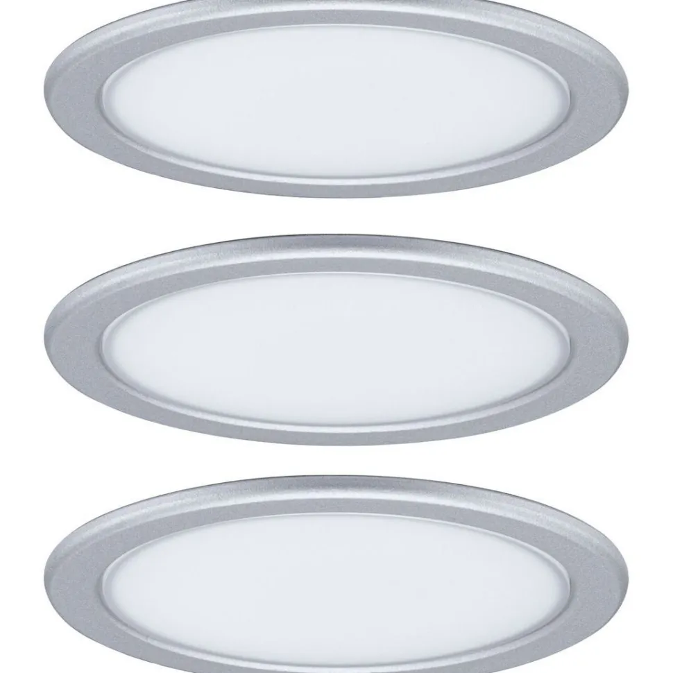 LED-kalustevalaisin Paulmann Pukk, 3kpl, 3.5W, 65mm, 210lm, mattakromi