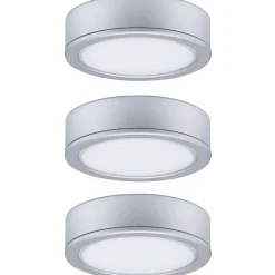 LED-kalustevalaisin Paulmann Pukk, 3kpl, 3.5W, 65mm, 210lm, mattakromi