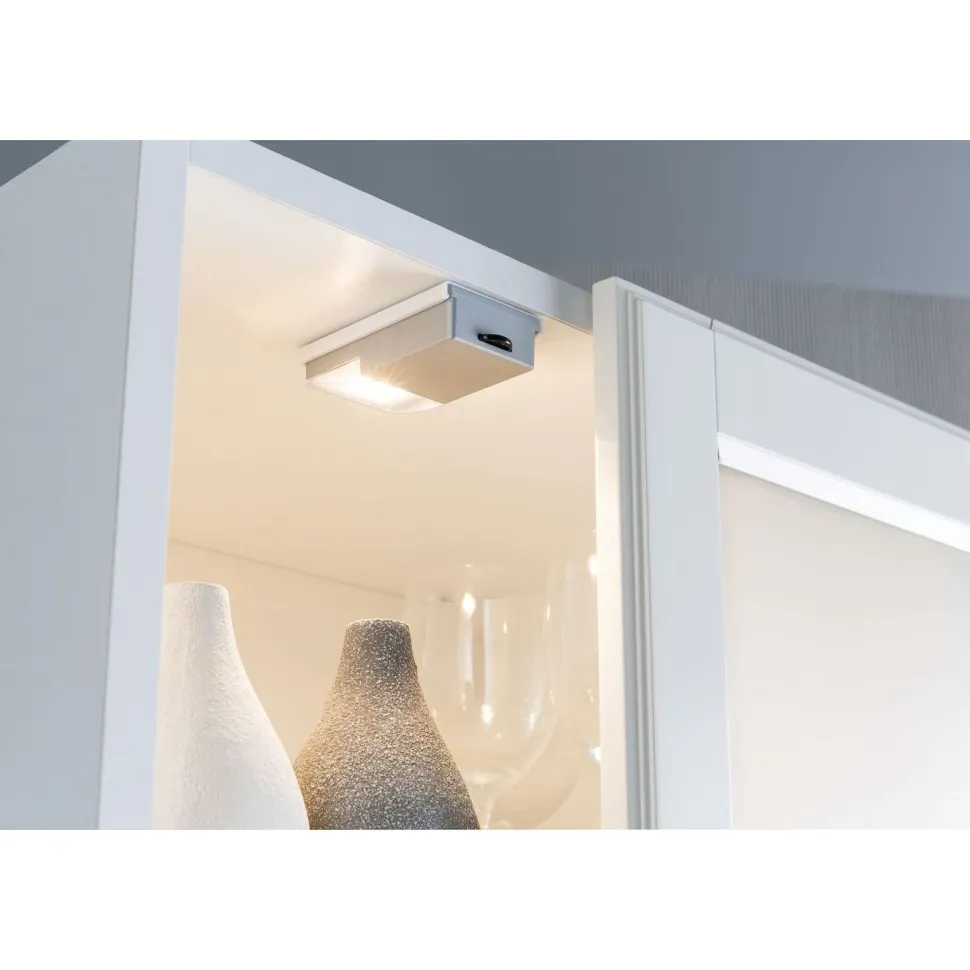 LED-kalustevalaisin Paulmann SnapLED, 53x95mm, 25lm, 2700K, hopea
