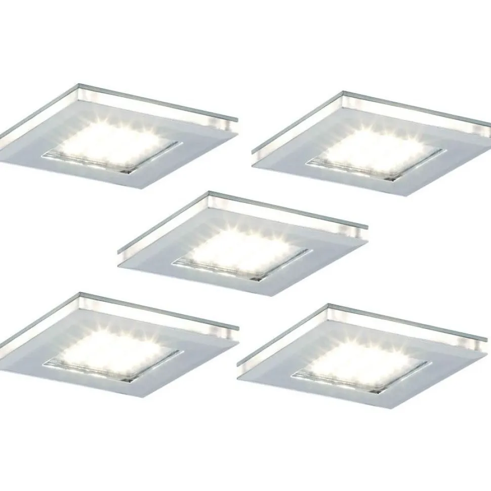 LED-kalustevalaisinsetti Limente LED-Vita 10 5x4.2W 24V kromi