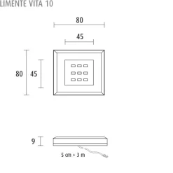 LED-kalustevalaisinsetti Limente LED-Vita 10 2x4.2W 24V kromi