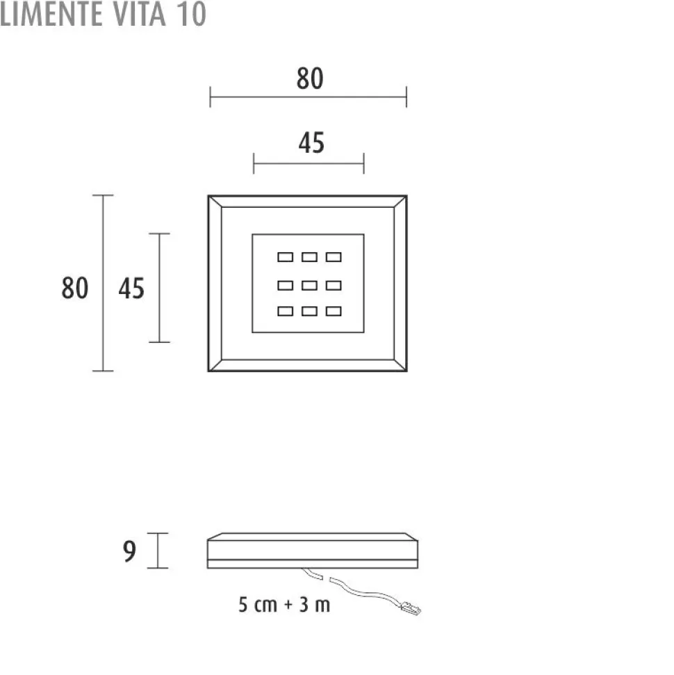 LED-kalustevalaisinsetti Limente LED-Vita 10 2x4.2W 24V kromi