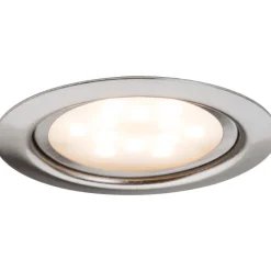 LED-kalustevalaisinsetti Micro Line 3x4,5W Ø 65 mm 3 kpl harjattu teräs