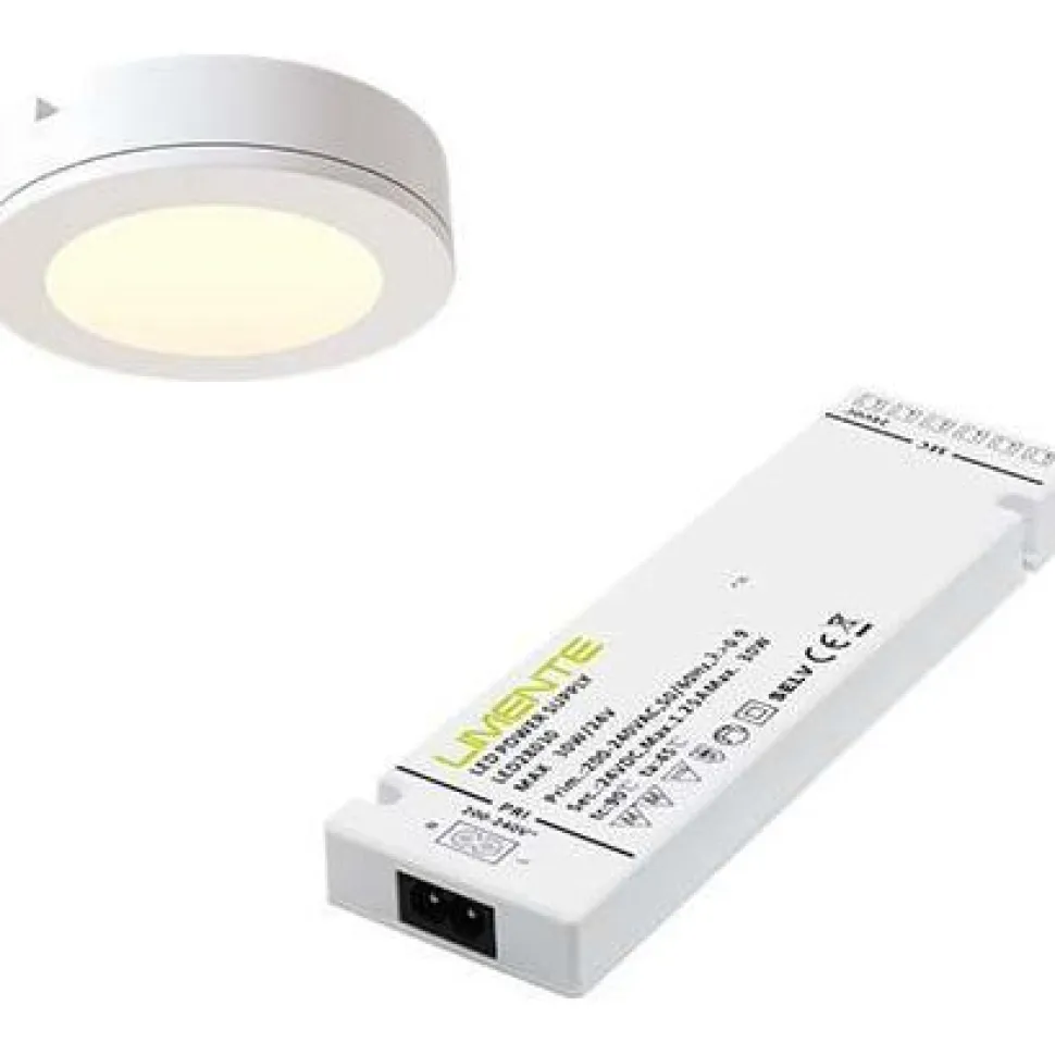 LED-kalustevalaisinsetti Limente LED-LENOX, 1x4W, 3000K, valkoinen