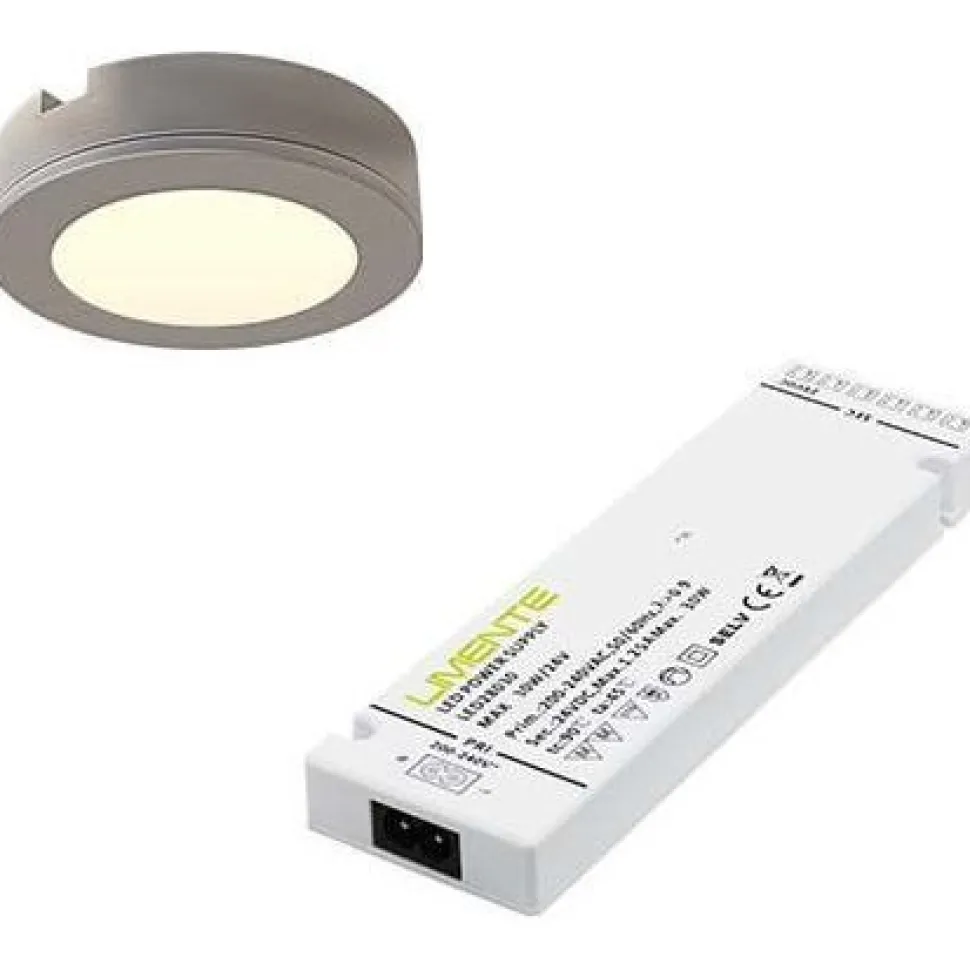 LED-kalustevalaisinsetti Limente LED-LENOX, 1x4W, 3000K, valkoinen
