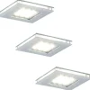 LED-kalustevalaisinsetti Limente LED-Vita 10 3x4.2W 24V kromi