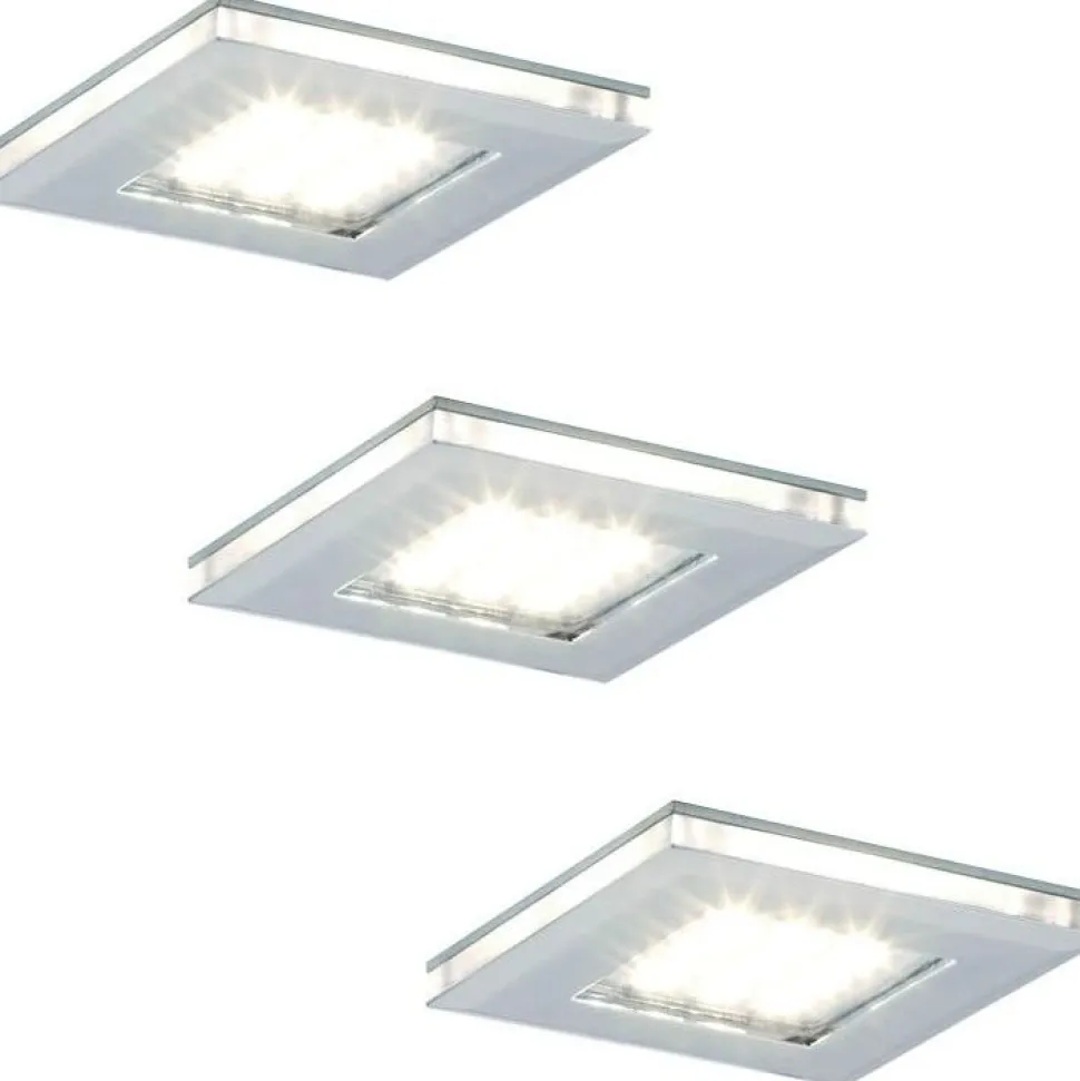 LED-kalustevalaisinsetti Limente LED-Vita 10 3x4.2W 24V kromi