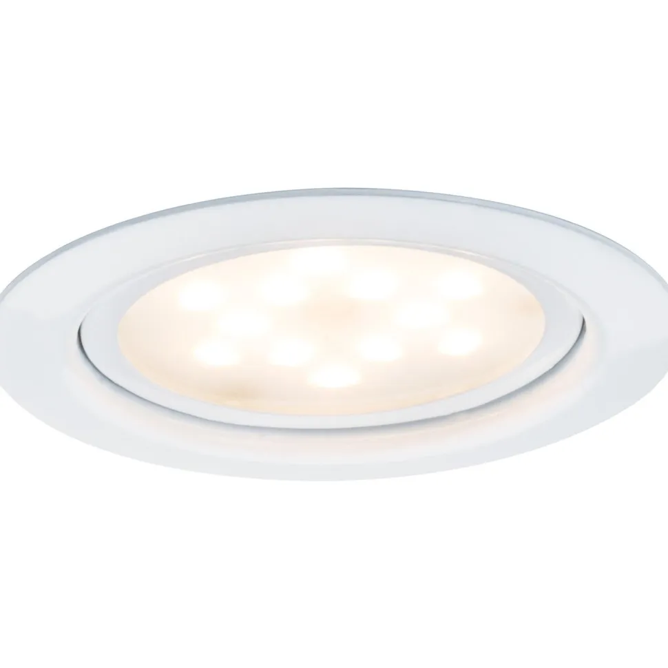 LED-kalustevalaisinsetti Micro Line 3x4,5W Ø 65 mm 3 kpl valkoinen