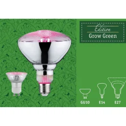 LED-kasvilamppu Paulmann Grow Green Edition, GU10, 95lm, 3.5W, 1100K, filamentti