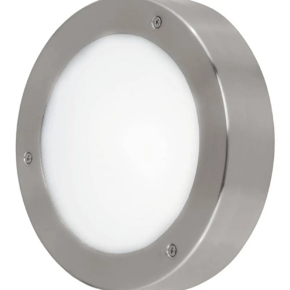 LED-katto-/seinävalaisin Eglo Vento 2, ruostumaton teräs/valkoinen