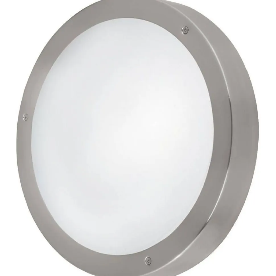 LED-katto-/seinävalaisin Eglo Vento 1, ruostumaton teräs/valkoinen