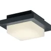 LED-katto-/seinävalaisin Hondo 140x140x65 mm antrasiitti