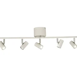 LED-kattospotti Aneta Lighting Gusto 5-osainen suora valkoinen himmennettävä