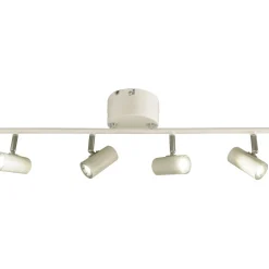 LED-kattospotti Aneta Lighting Gusto 4-osainen suora valkoinen himmennettävä