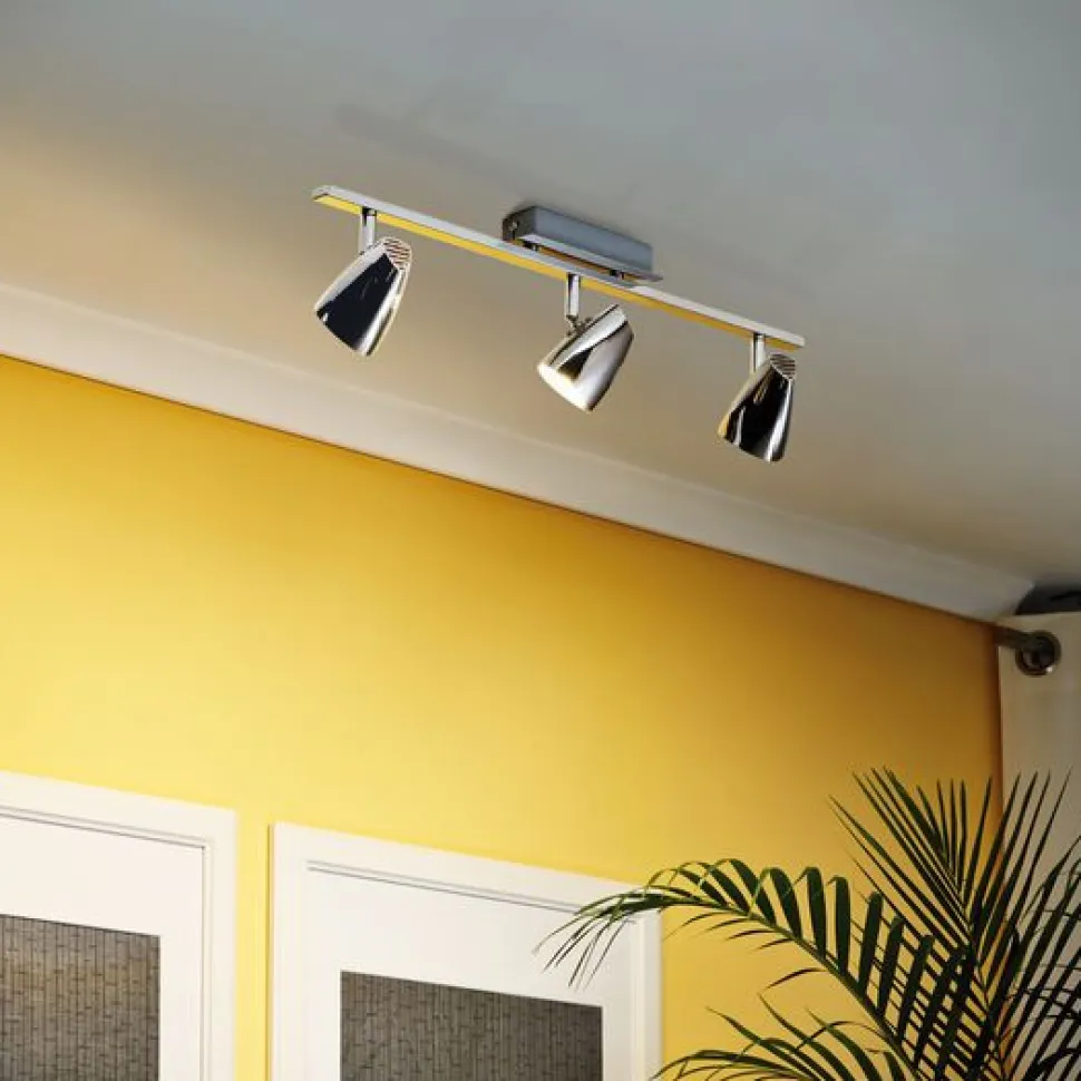 LED-kattospotti Corbera 3x3W 3-osainen kromi