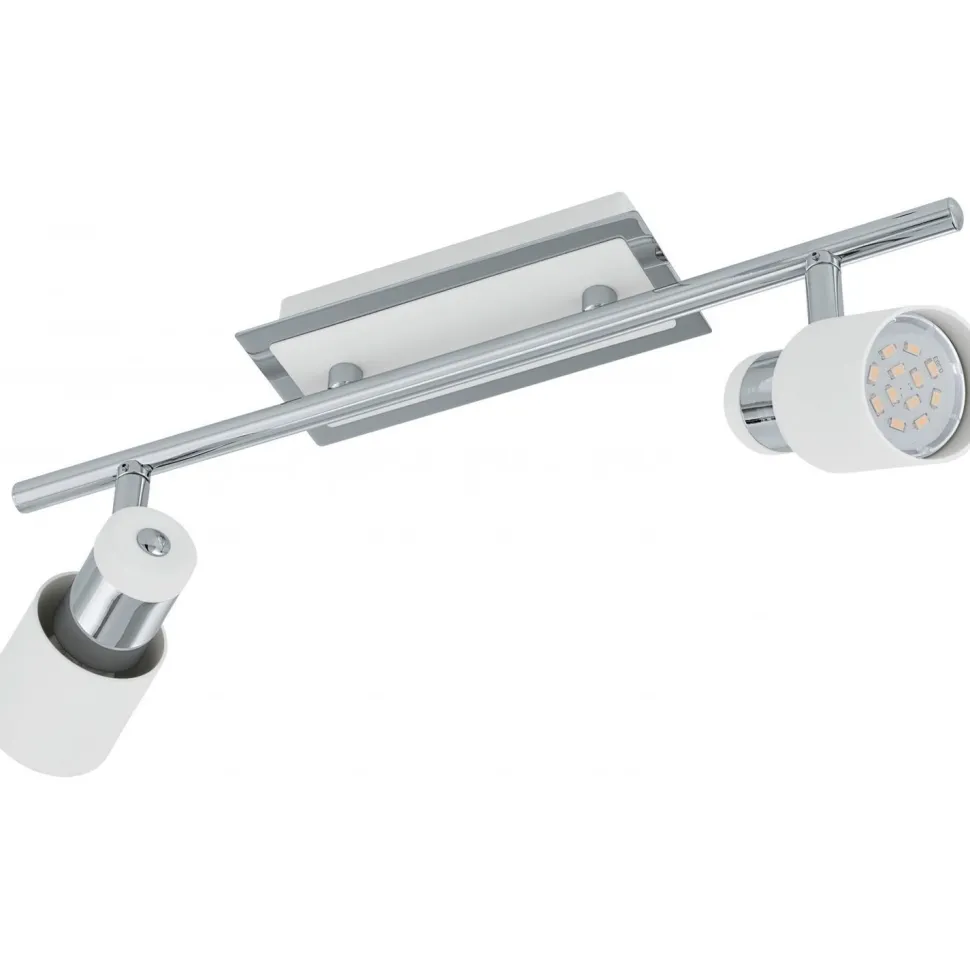 LED-kattospotti Davida 390x70 mm 2-osainen valkoinen/kromi
