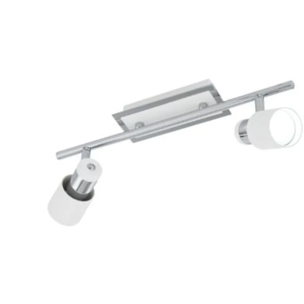 LED-kattospotti Davida 390x70 mm 2-osainen valkoinen/kromi