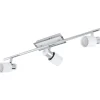 LED-kattospotti Davida 580x70 mm 3-osainen valkoinen/kromi