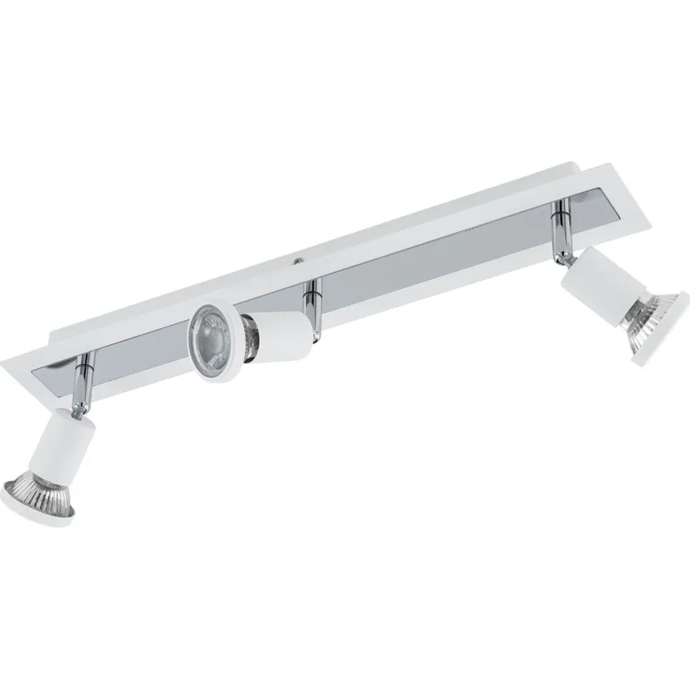 LED-kattospotti Eglo Sarria 3-osainen valkoinen kromi 94961