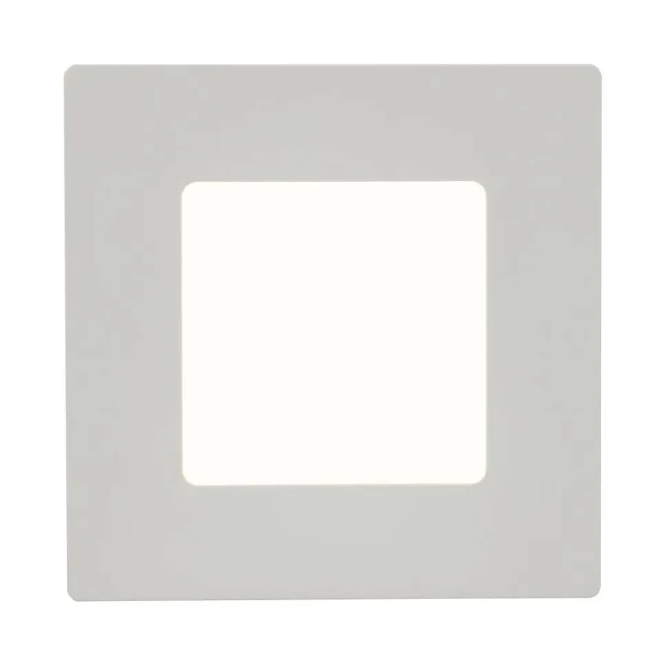 LED-kattospotti Globo Svenja 12,2x12,2cm 6W valkoinen