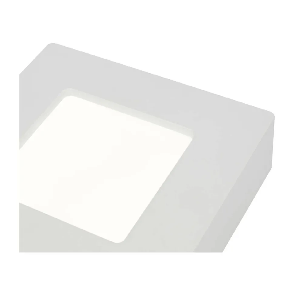 LED-kattospotti Globo Svenja 12,2x12,2cm 6W valkoinen