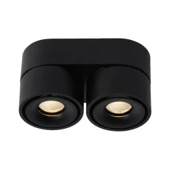 LED-kattospotti Lucide Yumiko 78x161mm 2x8W himmennettävä musta