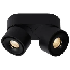 LED-kattospotti Lucide Yumiko 78x161mm 2x8W himmennettävä musta