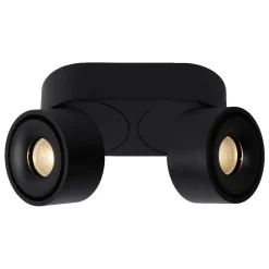 LED-kattospotti Lucide Yumiko 78x161mm 2x8W himmennettävä musta