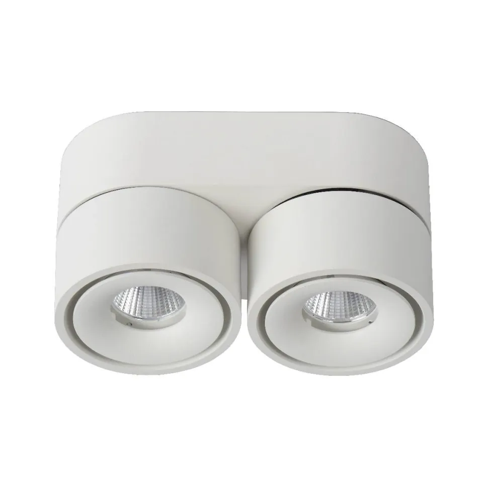 LED-kattospotti Lucide Yumiko 78x161mm 2x8W himmennettävä valkoinen