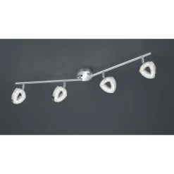 LED-kattospotti Trio Tours 800x140x90 mm kromi