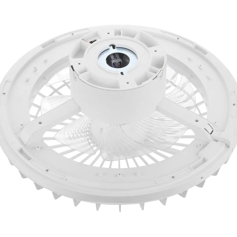 Led-kattotuuletinvalaisin FocusLight Milano Led Ø48cm, 2800lm, musta