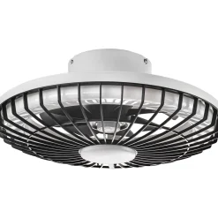 Led-kattotuuletinvalaisin FocusLight Milano Led Ø48cm, 2800lm, musta