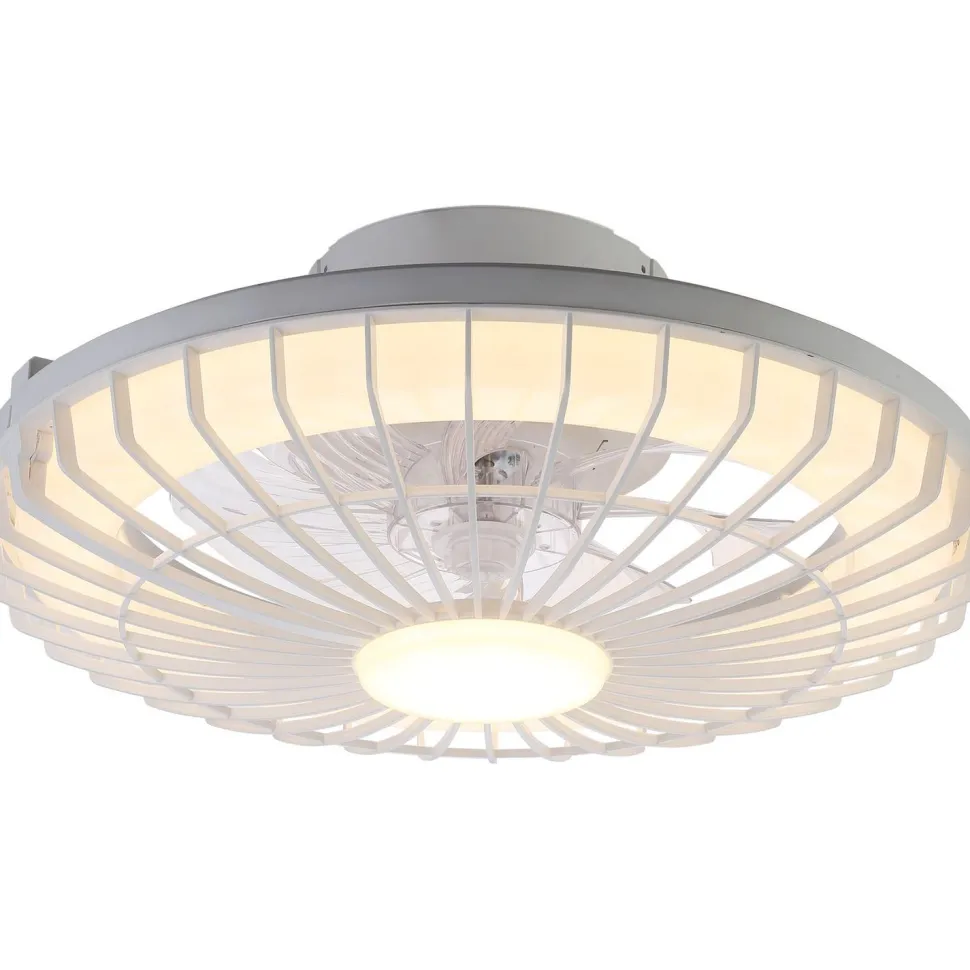 Led-kattotuuletinvalaisin FocusLight Milano Led Ø48cm, 2800lm, musta