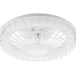 Led-kattotuuletinvalaisin FocusLight Milano Led Ø48cm, 2800lm, musta
