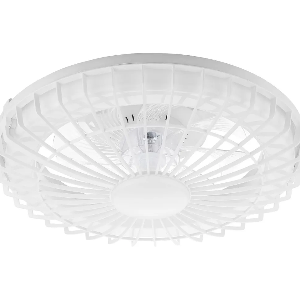 Led-kattotuuletinvalaisin FocusLight Milano Led Ø48cm, 2800lm, musta