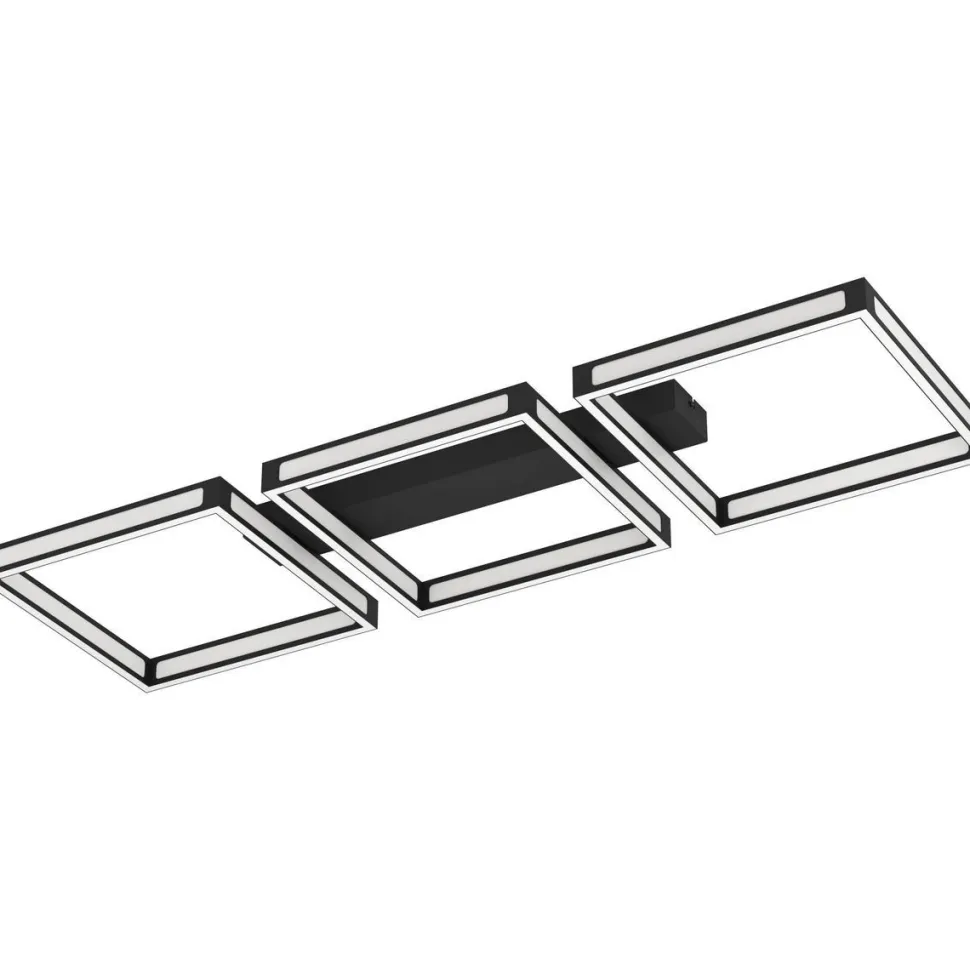 LED-Kattovalaisin Eglo Altaflor 3-osainen 100x31,5cm musta