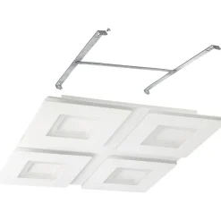 LED-Kattovalaisin Eglo connect.z Padrogiano-z 4-osainen 45x45cm RGBW valkoinen