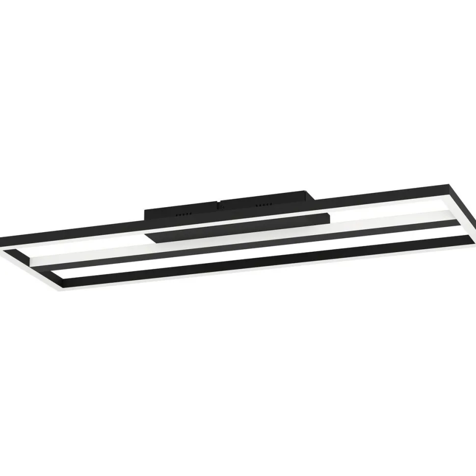 LED-Kattovalaisin Eglo connect.z Calagrano-z 21W 64x22x5cm RGBW musta/valkoinen
