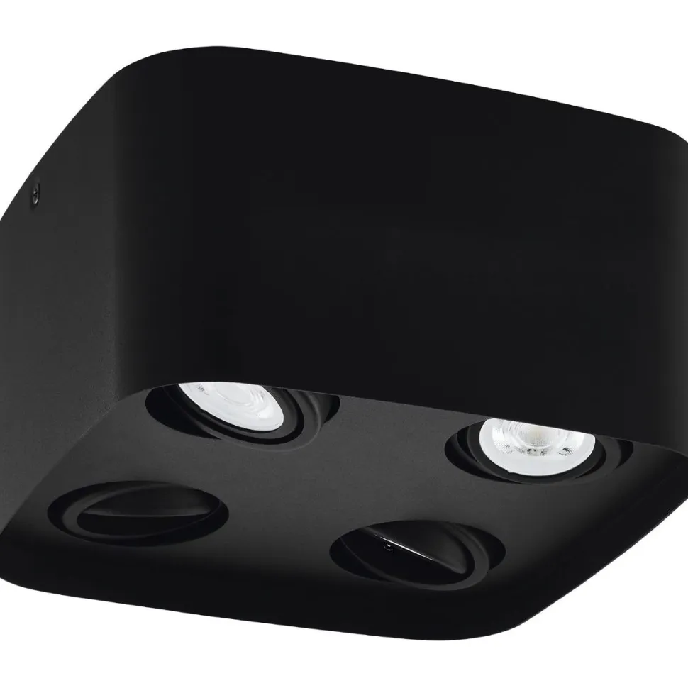 LED-Kattovalaisin Eglo connect.z Caminales-Z 24x24cm 20W RGBW musta