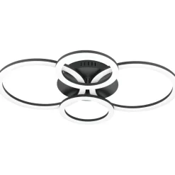 LED-Kattovalaisin Eglo connect.z Parrapos-z 41W 61,5x45x8cm musta/valkoinen