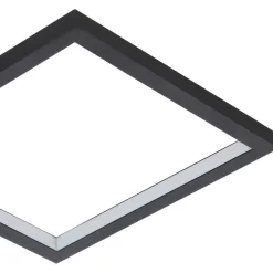 LED-Kattovalaisin Eglo Gafares 15W 33x33cm kaukosäädin musta/valkoinen